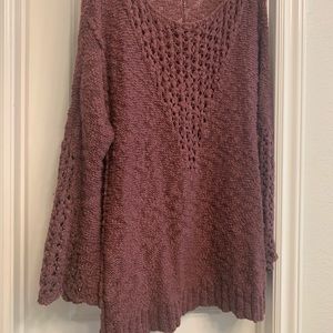 Free People Oversized Knot Sweater with bell sleeves size large